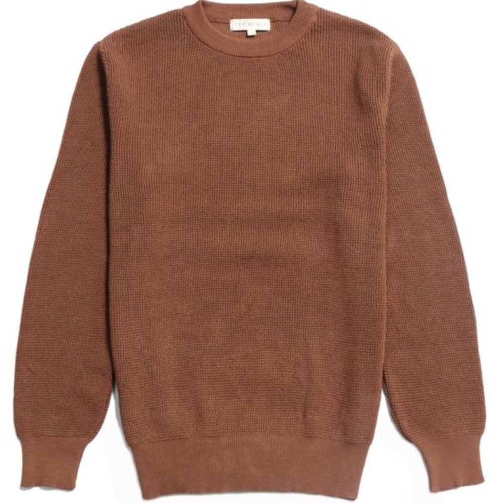 Far Afield Zaca Crewneck (Thrush Brown - Organic Cotton)